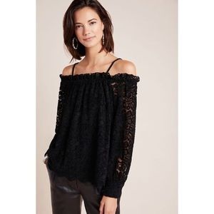 NWT ANTHROPOLOGIE - Romana Lace Top size extra small